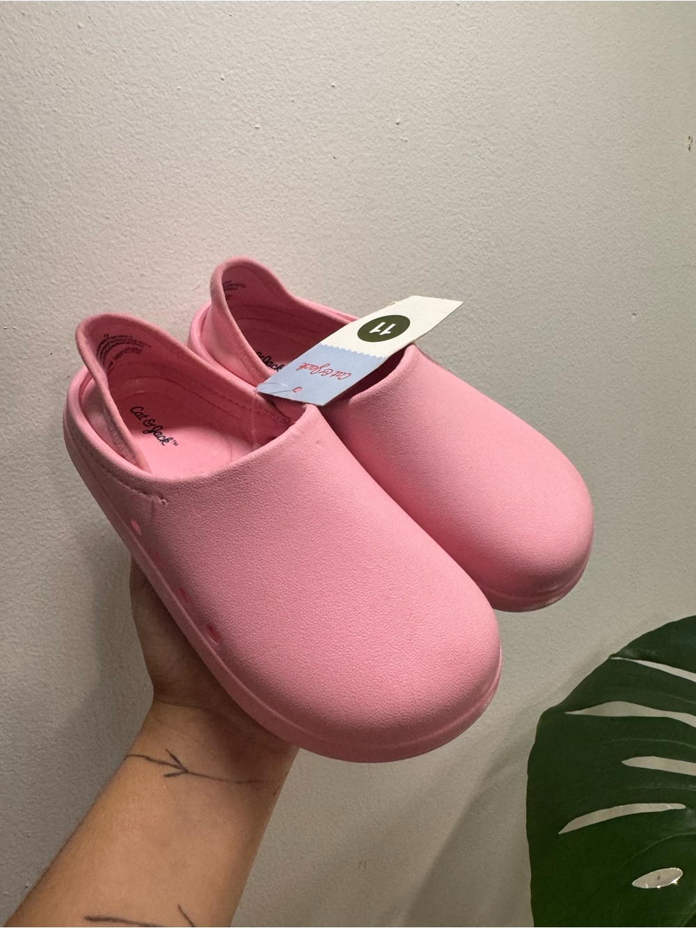 Cat & Jack Pink Slip-On Kids Clogs